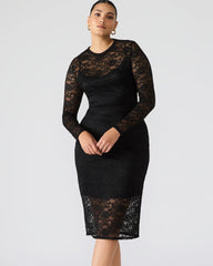 Hailee Lace Dress Black