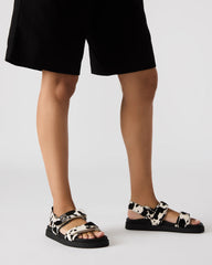 Mona Black Cow Print