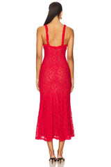 Alegra Stretch Lace Midi Dress