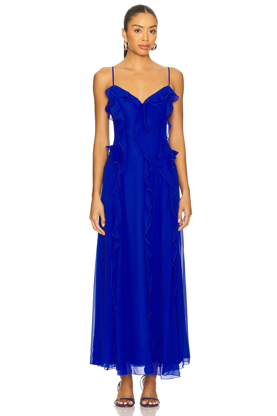 Veris Ruffle Maxi Dress