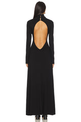Backless Turtleneck Dress