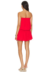 Strapless Smocked Dress