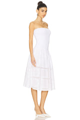 Ribbed Cotton Midi Dress