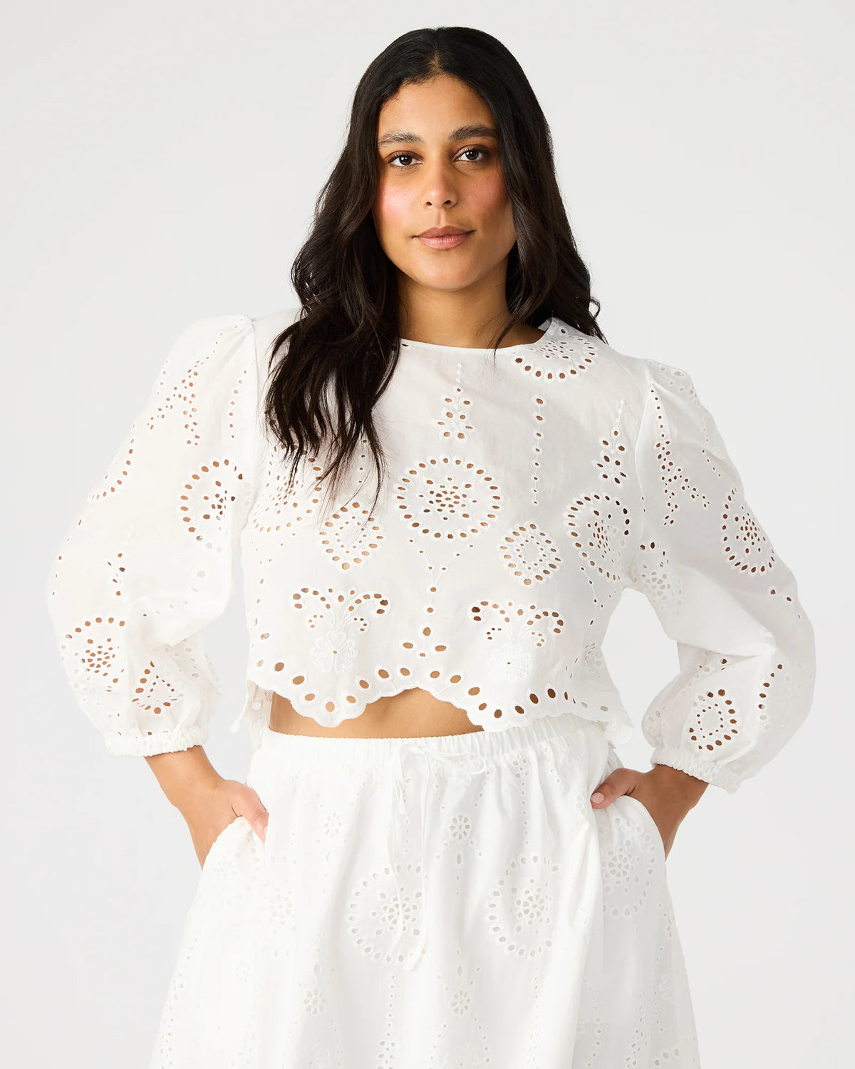 Meera Top White