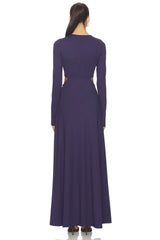 Crew Side Slit Occasion Dress