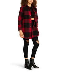 Eldridge Plaid Coat Red - Sm Rebooted
