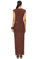 x REVOLVE Lorelai Maxi Dress in Chocolate