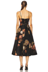 Twist Front Midi Dress