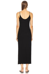 Silk Rib Lettuce Edge Dress