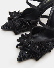 Baylin Black Satin Rhinestones