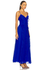 Veris Ruffle Maxi Dress