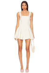 Corset Peplum Satin Mini Dress