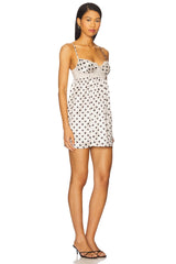 x Intimately FP Midnight Muse Mini Slip Dress In Tea Combo