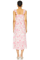 Bria Frill Midi Dress