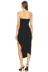 Soiree Rhinestone Midi Dress