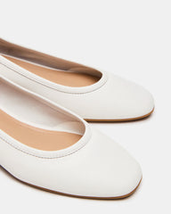 Mollie White Leather