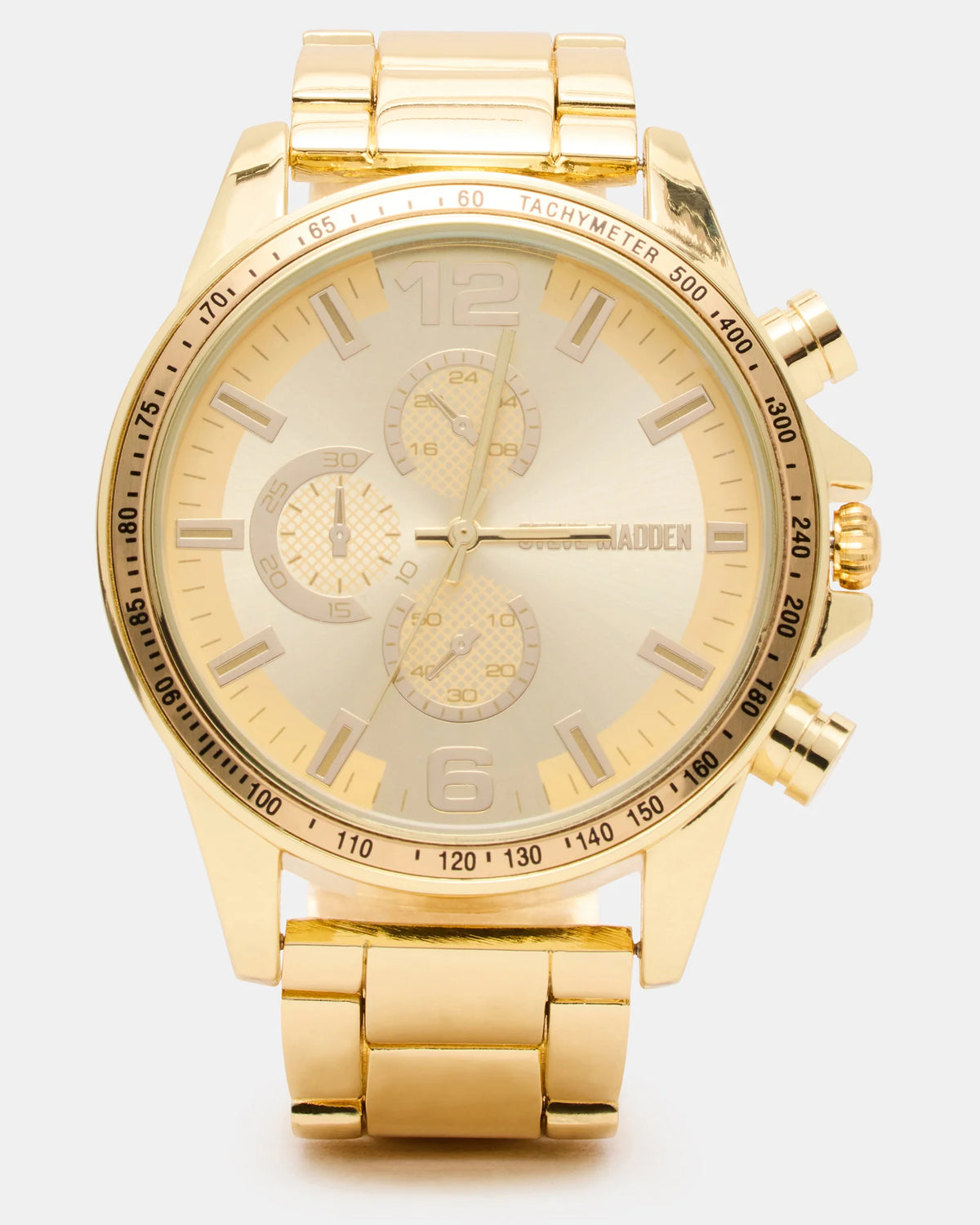 Men'S Stainless Steel Watch Gold