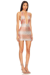 Angie Deep V Mini Dress