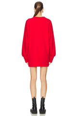 Oversized Raglan Sleeve Mini Dress