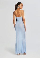 Shilo Embellished Silk Dress