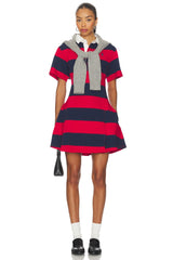 Striped Cotton Jersey Rugby Dress