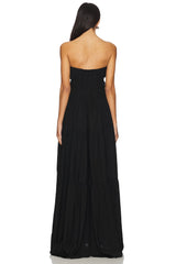 Shirred Strapless Dress