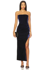 x REVOLVE Everlasting Velour Midi Dress