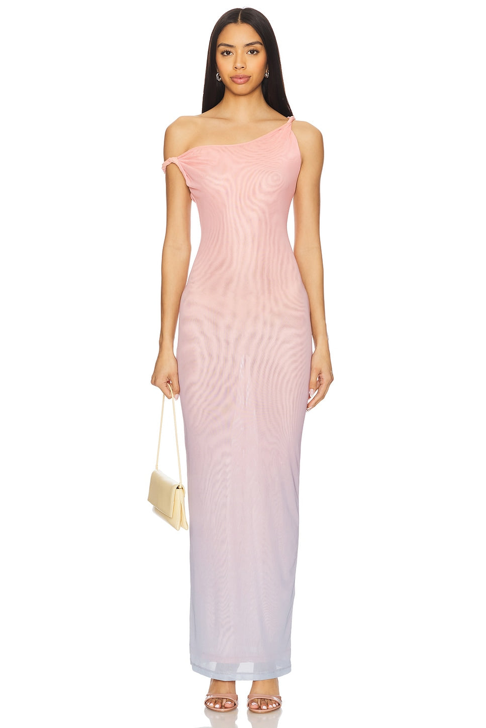 Mesh Twist Maxi Dress