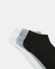 Basic Low Cut Socks Black/White