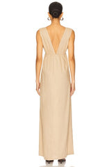 Calli Ruched Front Tie Dress