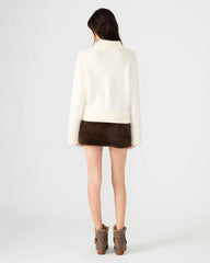 Aviva Faux Fur Skirt Dark Espresso