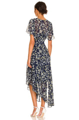 Flutter Sleeve Maxi Dress