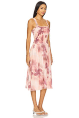 x REVOLVE Tessa Smocked Midi Dress