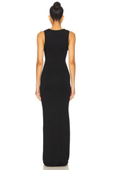 Sleeveless Crewneck Soft Jersey Maxi Dress