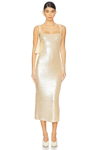 by Marianna Ceci Sequin Midi Dress