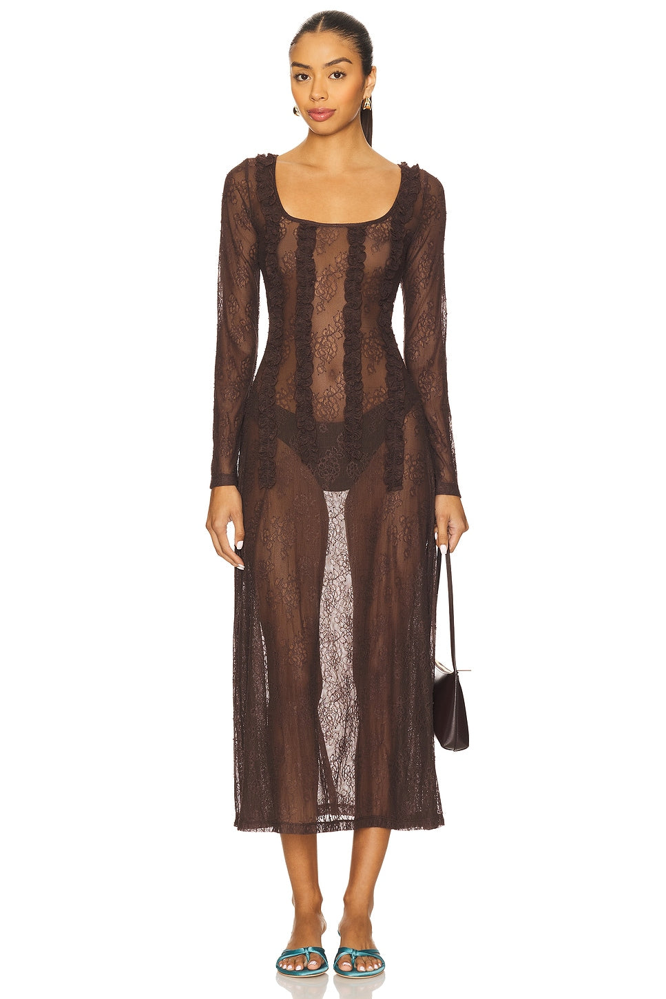 Raphi Lace Midi Dress