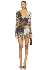 Anesu Plunge Mini Dress