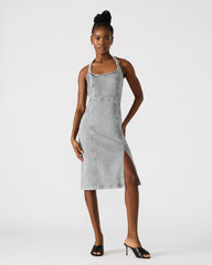 Gia Denim Dress Light Grey