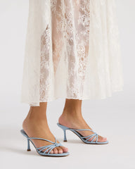 Edna Baby Blue Leather