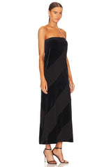 Spiral Strapless Dress