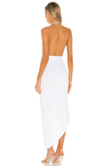 Mia Drape Slit Dress