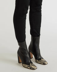 Lyle Black Leather With Snake