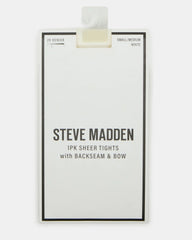 Bridal Bow Tights Sheer White