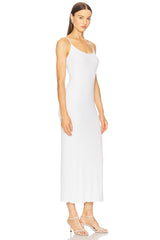 Silk Rib Lettuce Edge Dress