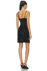 Thin Straps Zebra Mini Dress