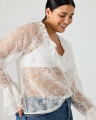 Hampton Lace Blouse White