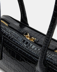 Anise Bag Black Crocodile