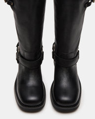 Astor Black Leather Wide Calf