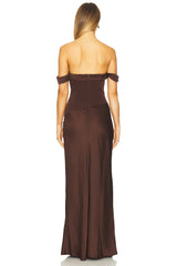 Ebony Off Shoulder Maxi Dress