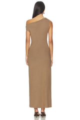 Lauren Ruched Asymmetrical Shoulder Dress